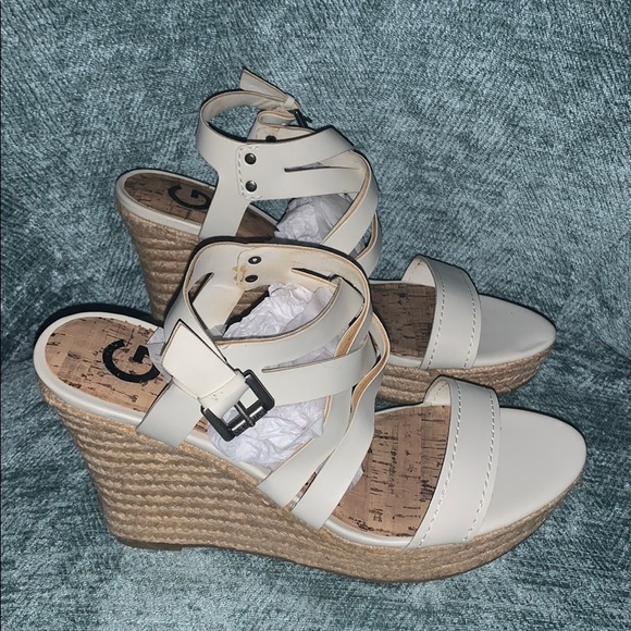 White Guess Wedges - Picture 2 of 8